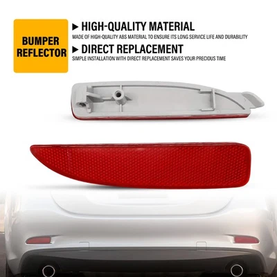 2 piezas reflectores de parachoques trasero rojo OEM para Mazda 5 D350515L0E 2006-2017 izquierda derecha Foto 1 de 4