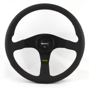 Momo Leder Sportlenkrad Tuner 35 350mm schwarz black steering wheel volante - Bild 1 von 5