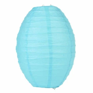 Wasserblaue Kawaii Papierlaterne - Bild 1 von 2
