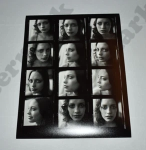 Curvy Woman Busty Female Model contact sheet Vtg Proof Photograph D32 - Picture 1 of 2