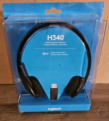 Auriculares USB Logitech H340 con micrófono con cancelación de ruido nuevos en caja Foto 1 de 3