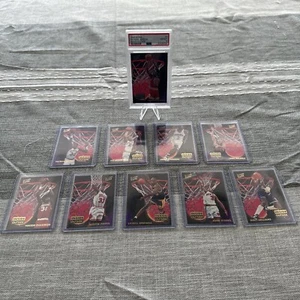 1993-94 Fleer Ultra Basketball Inside Outside Complete Insert Set Jordan PSA 8 - Picture 1 of 4