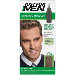 Just For Men Shampoo-in Hair Dye for Men, H-20 Ash Brown - Picture 1 of 6
