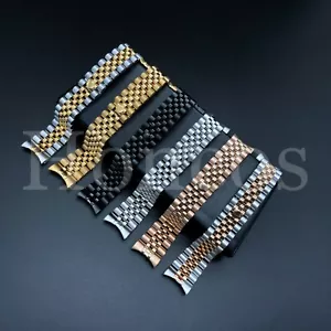 20 MM President Jubilee Watch Band Bracelet Fits for Rolex Stainless Solid Link - Picture 1 of 32