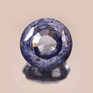Piedra preciosa de corte redondo suelta zafiro azul Ceilán cachemira natural AAA 17x17 mm - Imagen 1 de 4