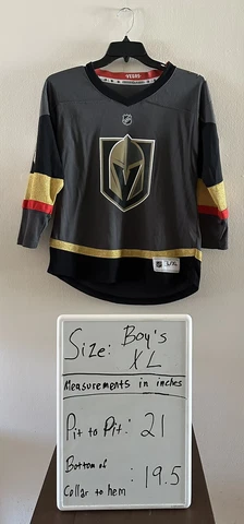 NHL Vegas Knights Jersey Boy's XL Gray James Neal Hockey Cover