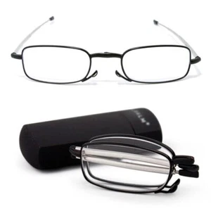 Healthy Compact Folding Frame Reading Glasses Rotation +2.0 +1.5 + Eyeglass S8 - Picture 1 of 7