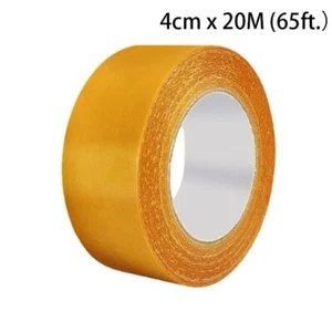 20M 65ft. Mesh High Viscosity Transparent Double-sided Glass Fiber Adhesive Tape - Picture 1 of 13