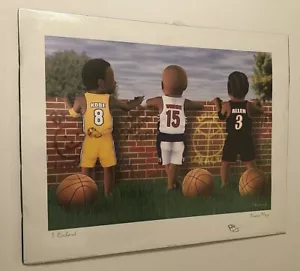 T. Richard Power Play Basketball Kobe Vince Allen Art Print Poster New Signed - Picture 1 of 7