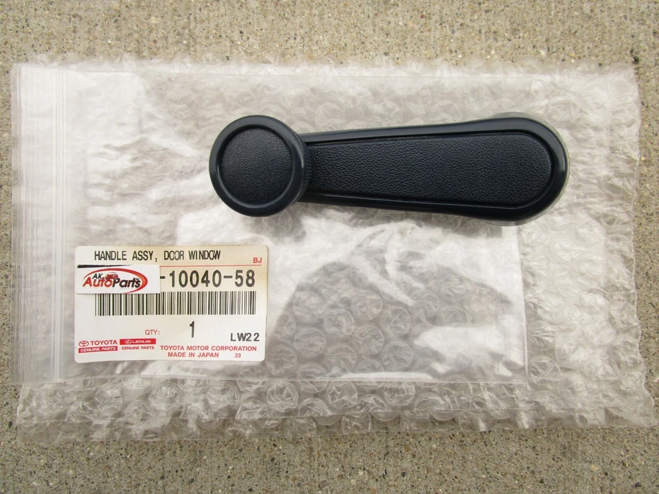 87 - 90 TOYOTA TERCEL MANIVELA VENTANA PUERTA DELANTERA DERECHA AZUL OEM NUEVO Foto 1 de 4