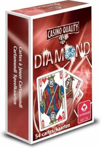 Kaartspelen - Casino Quality playing cards Bridge size French art Red back - Dia - Foto 1 di 1
