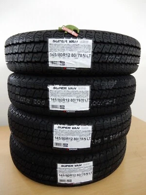 YOKOHAMA Tire SUPER VAN Y356 145/80R12 80/78 N LT Set Of 4 K- Kei Mini Truck - Image 1 of 3