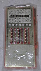 Vintage 1960's Magic Brain Pocket Calculator W/Stylus, Made in Hong Kong Nice - Picture 1 of 2