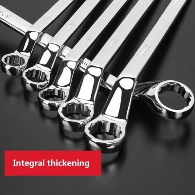 Deep Offset Bi-Hex Swan Neck Ring Spanner Wrench Set Automotive Tool 6mm-32mm - Image 1 of 4