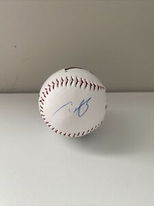 Shohei Ohtani & Mike Trout Signed Angels Logo MLB Baseball 