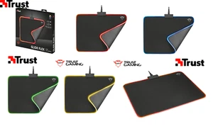 MOUSE PAD TAPPETINO GAMING laser DA GIOCO RGB LED ILLUMINATO FLESSIBILE LUCE - Foto 1 di 12