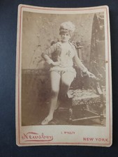 Antique 1890's Newsboy Burlesque Cabinet Photos N566 J. McNulty