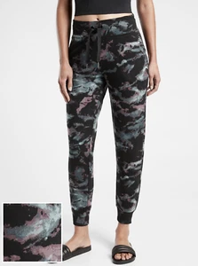 ATHLETA WOMEN'S MARINE BLACK DRAWSTRING WAISTBAND BALANCE JOGGER PANT Sz XXS - Picture 1 of 4