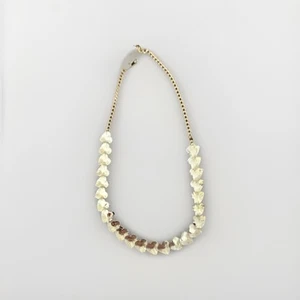 Vintage Silver Tone Heart Choker / Collar Length Necklace, Great Condition - Picture 1 of 13