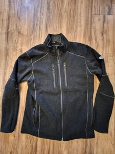 Kuhl intercept Chaqueta Polar Suéter Hombre Grande Negro Gris Cremallera Completa Manga Larga - Imagen 1 de 8