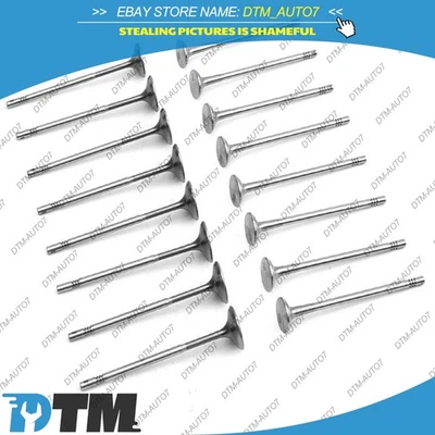 Válvulas de entrada e saída para Mercedes-Benz C250 W205 W212 C117 M270 M274 1.6 2.0 - Imagem 1 de 4