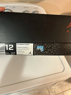 Talla 12 - Hombres Air Jordan 3 Retro Clorofila Talla 12 DS MJ! Gris Retro 3 Foto 1 de 4