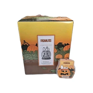 Parche de calabaza Peanuts Snoopy calentador aromático agotado nuevo en caja y cera fundida - Imagen 1 de 3