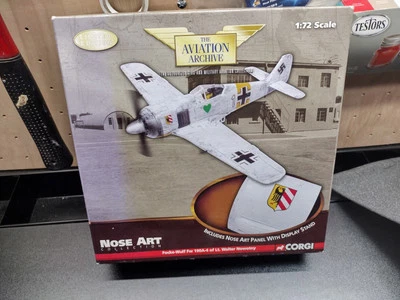  1:72 SCALE DIECAST CORGI LIMITED ED. NOSE ART FW-190A-4 WALTER NOWOTNY, USSR 43 - Image 1 of 4