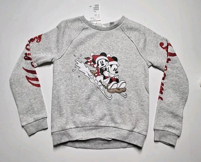 Suéter H&M Disney Niñas Talla 8-10 Y Mickey y Minnie Vacaciones de Navidad Foto 1 de 4