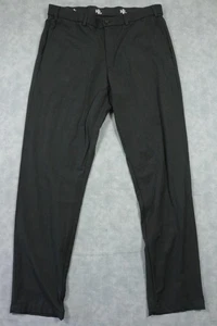 Pantalones chinos elásticos negros 35x32 Lauren Ralph Lauren para hombre pantalones delanteros planos - Imagen 1 de 10