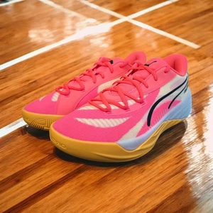 Entrenador de baloncesto PUMA 31039207 All Pro Nitro Sunset Glow para hombre Reino Unido 8 en caja nuevo - Imagen 1 de 7