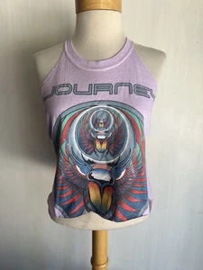 JOURNEY (2019) Official Women's Custom Cut Sleeveless Crop Top T-Shirt Sz Small - Picture 1 of 5