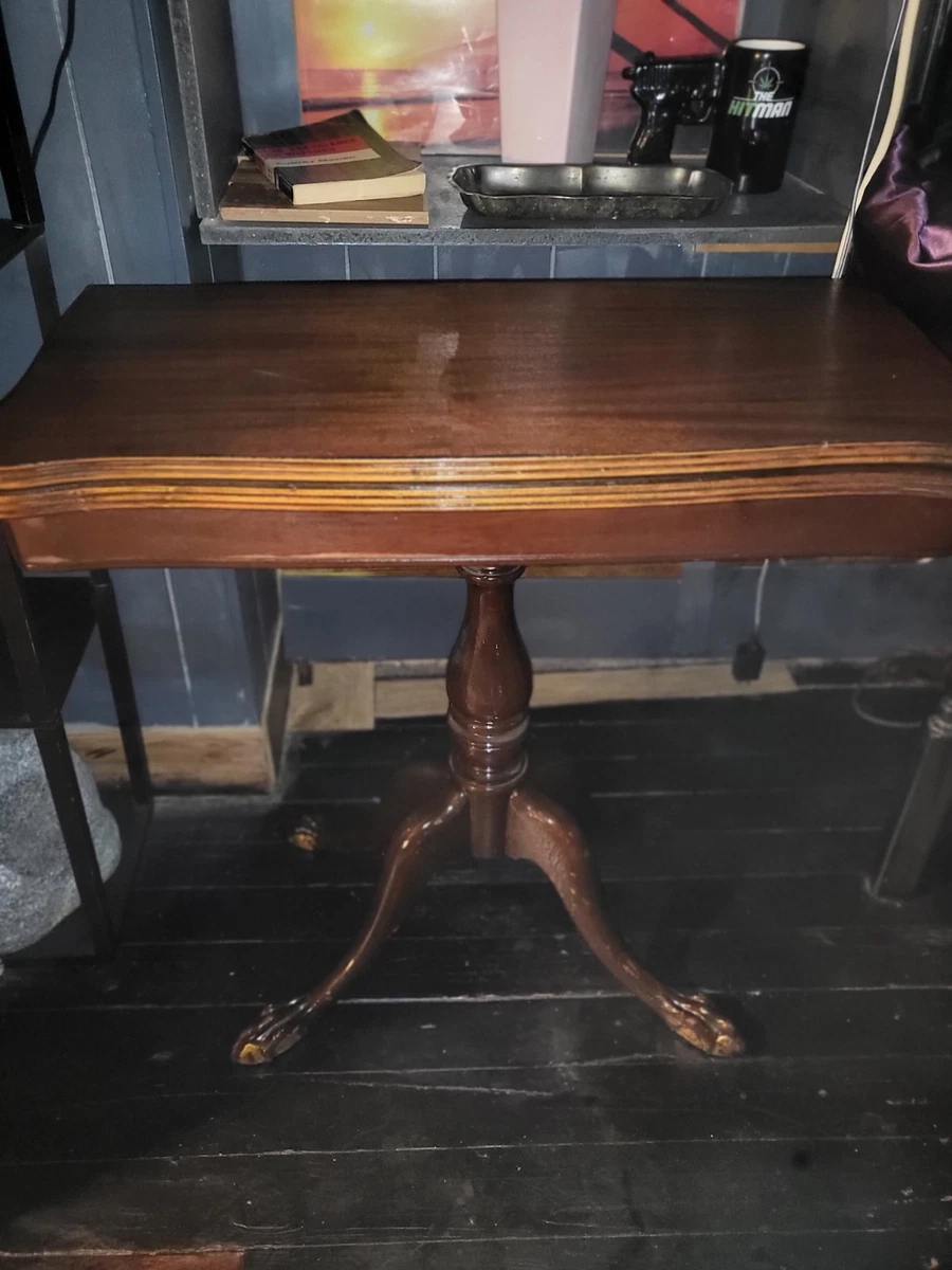 Mahogany Card/Game Table Antique Tables 1920-1949 Time Period