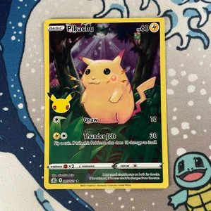 Pikachu 005/025 Full Art Holo Celebrations 25th Anniversary Pokemon Card LP - Bild 1 von 3