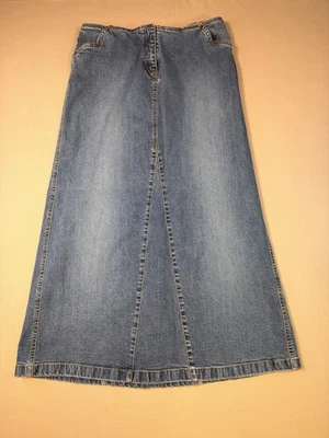 Maxi Falda Jean Boho Grunge Años 2000 Urban Outfitters Talla 10 DE COLECCIÓN Y2K LOUIE DENIM Foto 1 de 4
