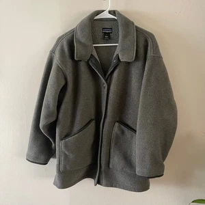 Patagonia 90s Vintage Fleece Barn Coat Mens Small Green Outdoor Gorpcore USA - Picture 1 of 16