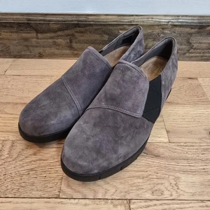 Clarks Artisan Grey Suede Daelyn Monarch Slip on Comfort Loafer NEW - Picture 1 of 8