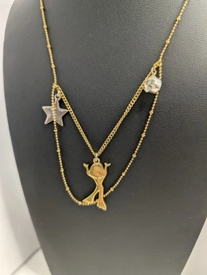 Colar Betsey Johnson discoteca dançarina estação camada joia estrela charme RARO frete grátis - Imagem 1 de 4