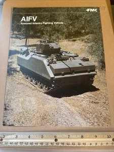 Vintage FMC AIFV Armored Infantry Fighting Vehicle Brochure Radar Ambulance TOW - Picture 1 of 3