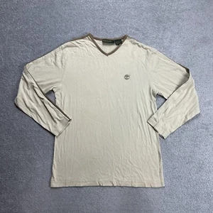 TIMBERLAND Herren T-Shirt Langarm Gr. S Regular Fit Classic Logo 19317 Beige - Bild 1 von 8