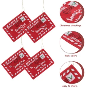 10PCS Hanging Santa Claus Envelopes Letter Envelope Santa Claus - Picture 1 of 12