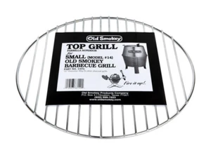Old Smokey #14 TG Aluminum Chrome Plated Steel Replacement Top Grill 14 in. - Picture 1 of 1