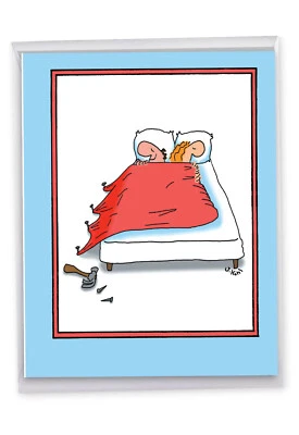 1 Tarjeta de Felicitación Aniversario Grande Divertida - Jumbo Nail Bed Aniversario J3753 Foto 1 de 4