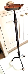 Vintage 77cm high castle quality wrought iron candle stick - Picture 1 of 7