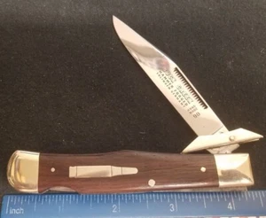 Buck Creek #90 Cheetah Swing Guard Lockback Knife, Wood Handles, Bullet Shield - Picture 1 of 5