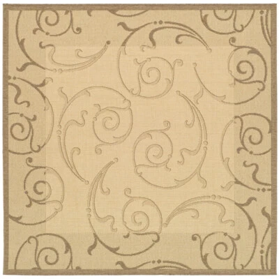 Alfombra SAFAVIEH Exterior CY2665-3001 Patio Natural/Marrón Foto 1 de 4