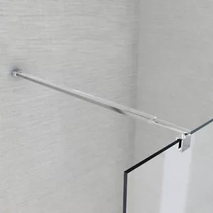 Fixed bathroom shower screen telescopic support arm right angle stainless steel - Picture 1 of 7