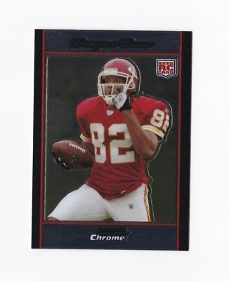 2007 Bowman Chrome #BC78 Dwayne Bowe RC Kansas City Chiefs LSU Tigers - Image 1 of 2