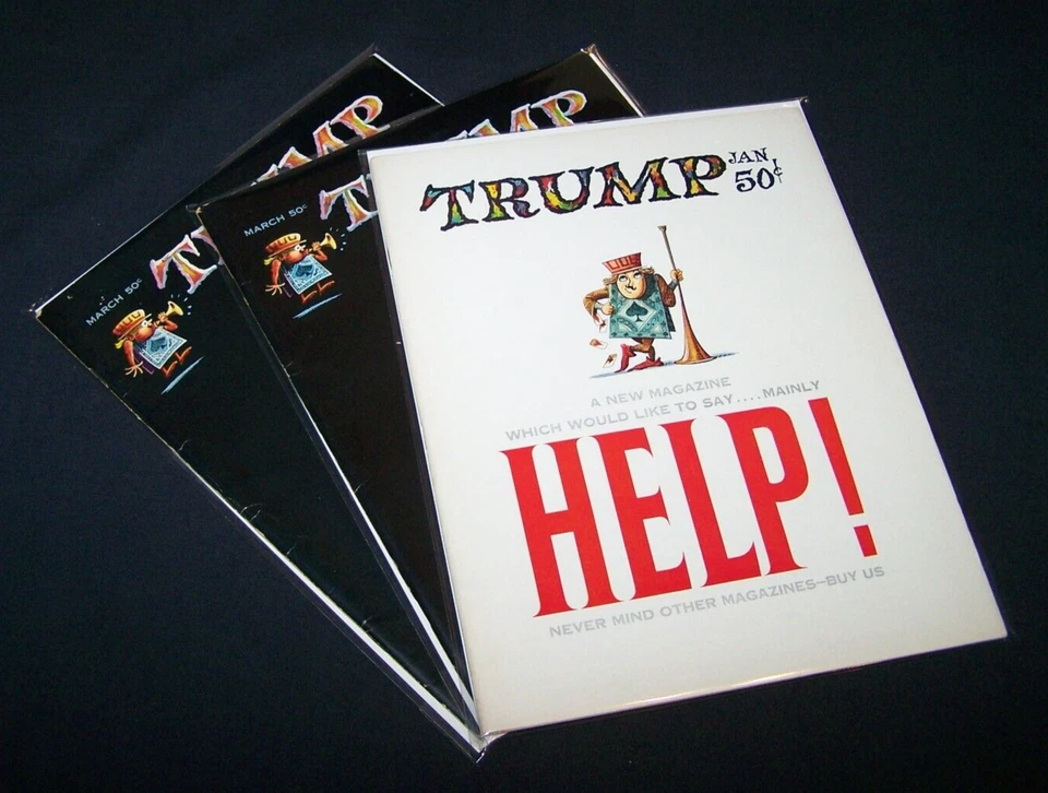 Trump magazine lot of 3, #1, 2, 2 1957, Hugh Hefner mag.- Kurtzman, Elder, Wood - Image 1 of 4