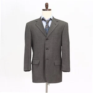 Pal Zileri 42R Brown Sport Coat Blazer Jacket Solid 3B Wool - Picture 1 of 11